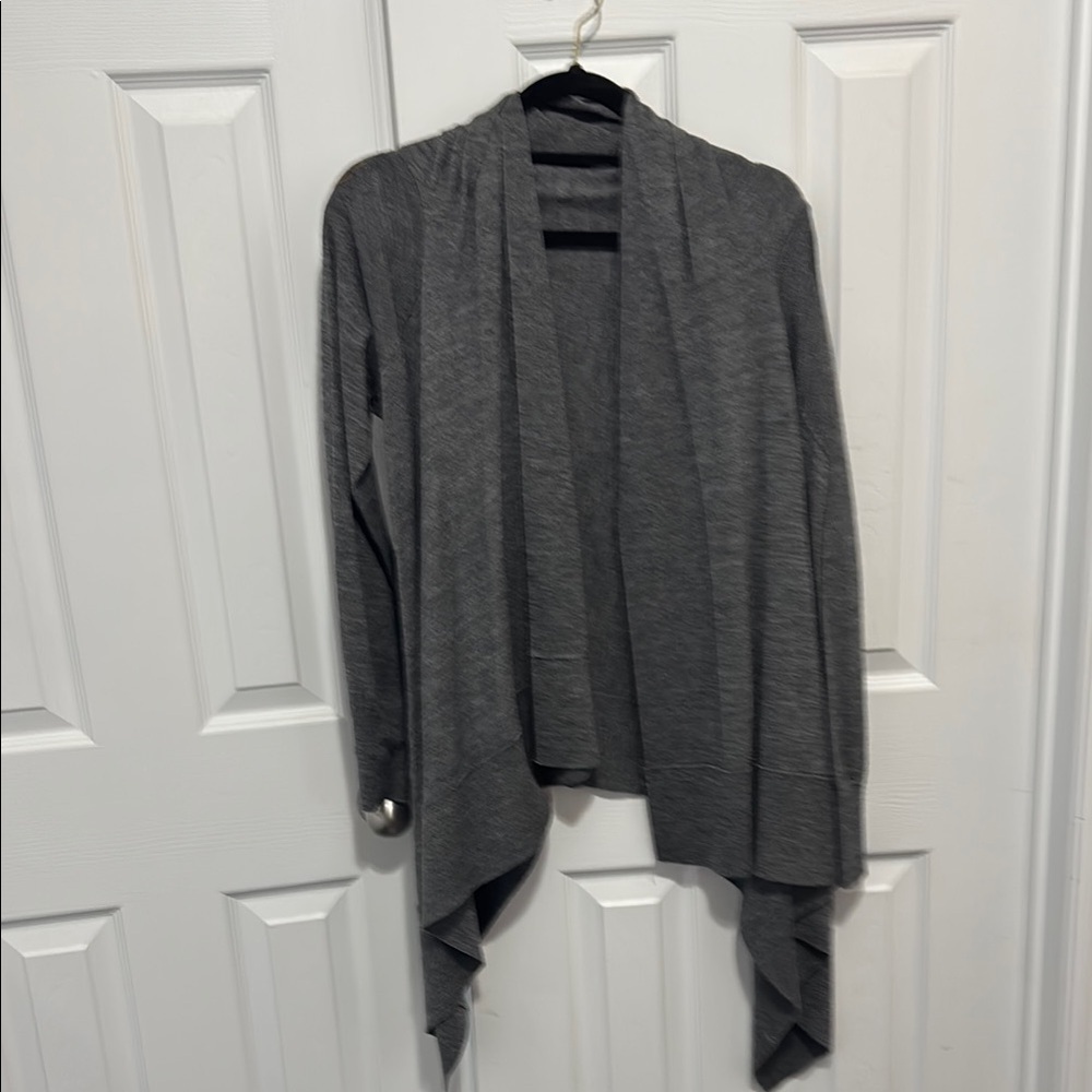 H&M Gray Shrug Asymmetrical Knit Sweater